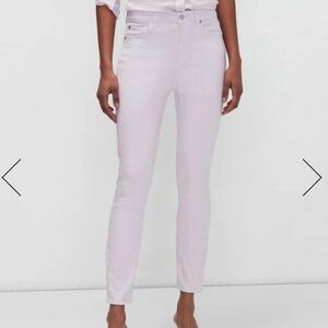 7 For All Mankind High Waist Ankle Skinny‎ Jeans, Light Purple Lilac Size 30 NWT